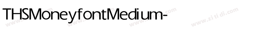 THSMoneyfont Medium字体转换